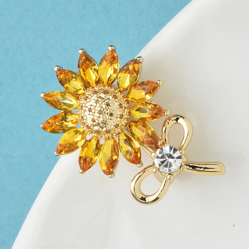PENDRA Solara Lovely Sunflower Brooch