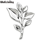 PENDRA Leafelle Stainless Steel Leaf Brooch