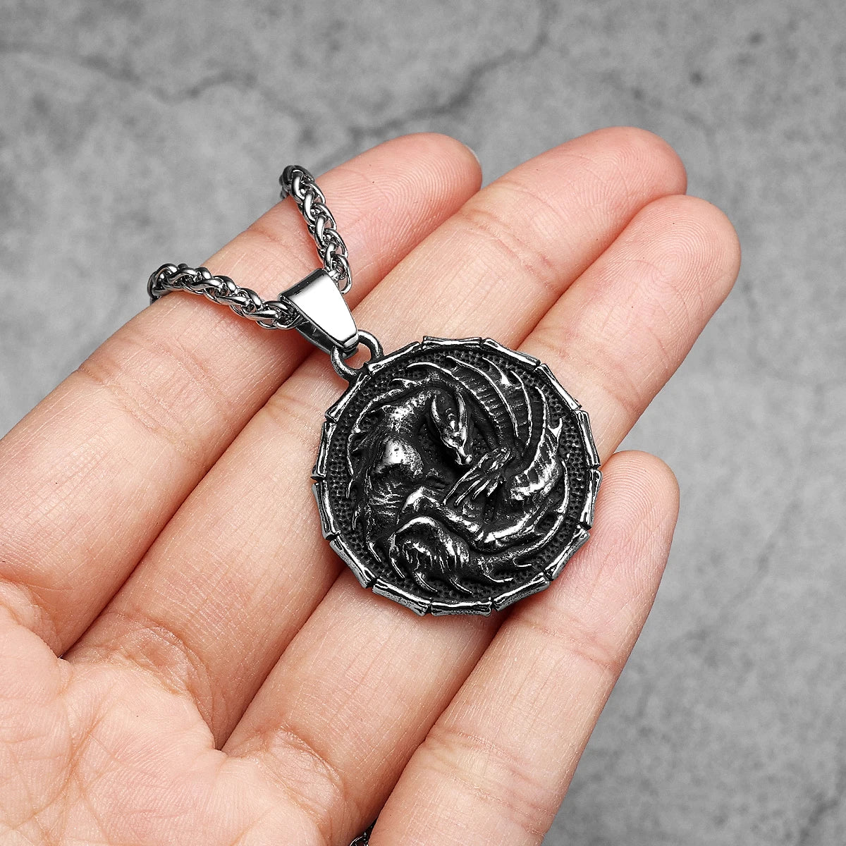 PENDRA Uliessa Dragon Motif Necklace