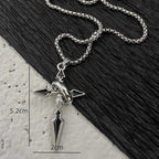 PENDRA Crossduo Gold and Silver Plated Cross Necklace