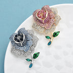 PENDRA Rosaspark Luxury Shining Rose Brooch