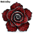 PENDRA Rosaspark Luxury Shining Rose Flower Brooch
