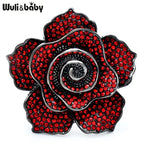 PENDRA Rosaspark Luxury Shining Rose Flower Brooch