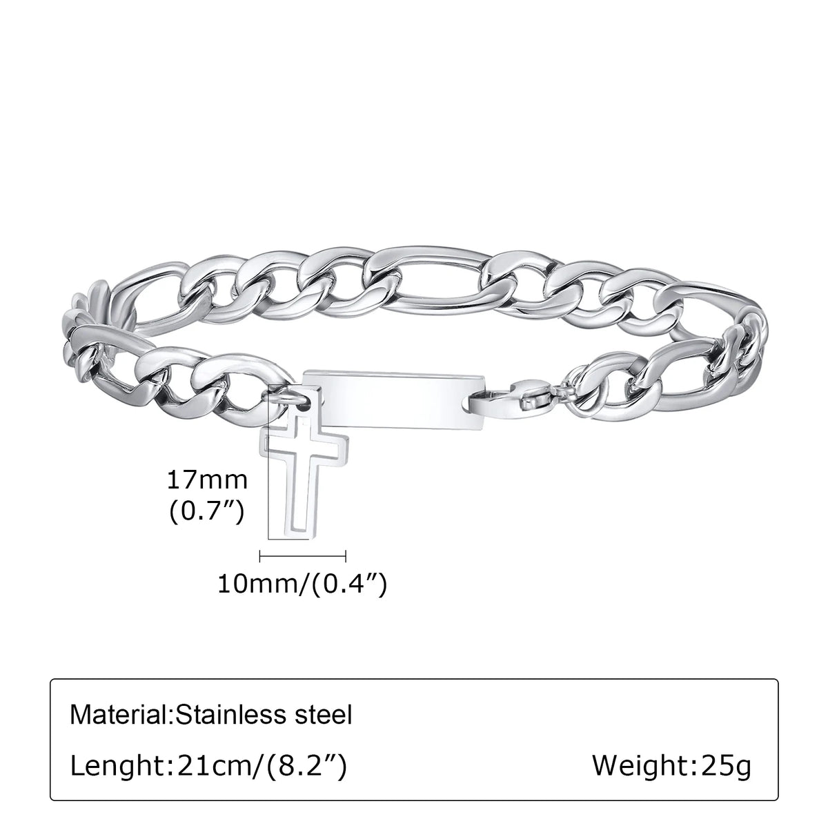 PENDRA Cross Cuban Bracelet