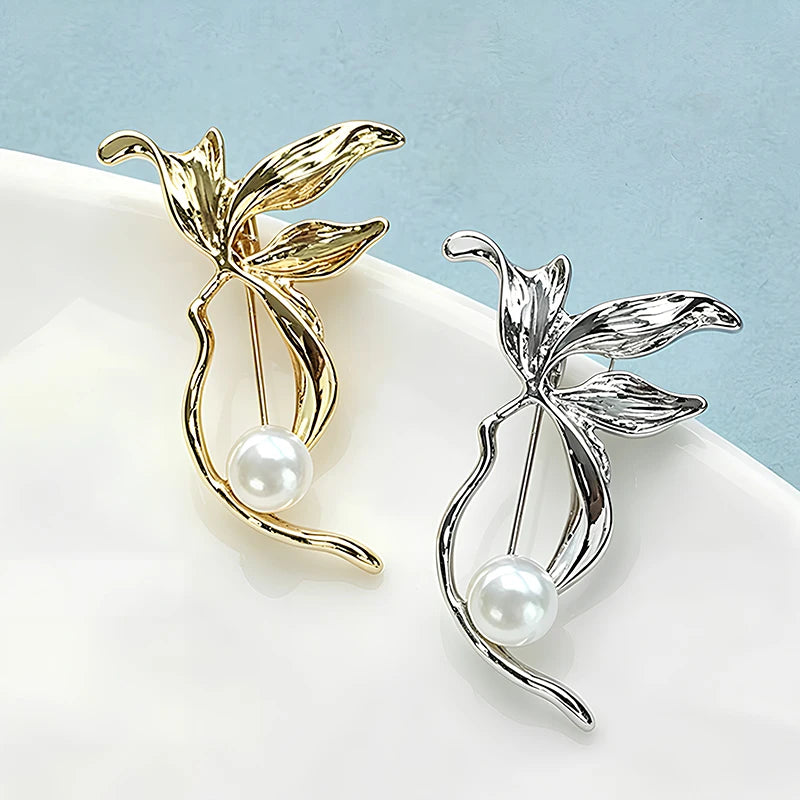 PENDRA Magnoliette Magnolia Flower Brooch