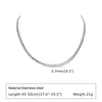PENDRA Cuban Link Flat Chain Necklace
