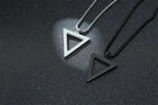 PENDRA Interlocking Triangle Pendant Necklace