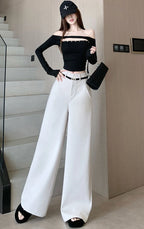PENDRA Woolen Waisted Loose Pants