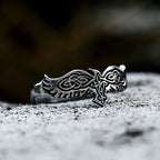 PENDRA Crowrune Nordic Viking Crow Ring