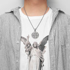 PENDRA Saint Benedict Exorcism Steel Necklace