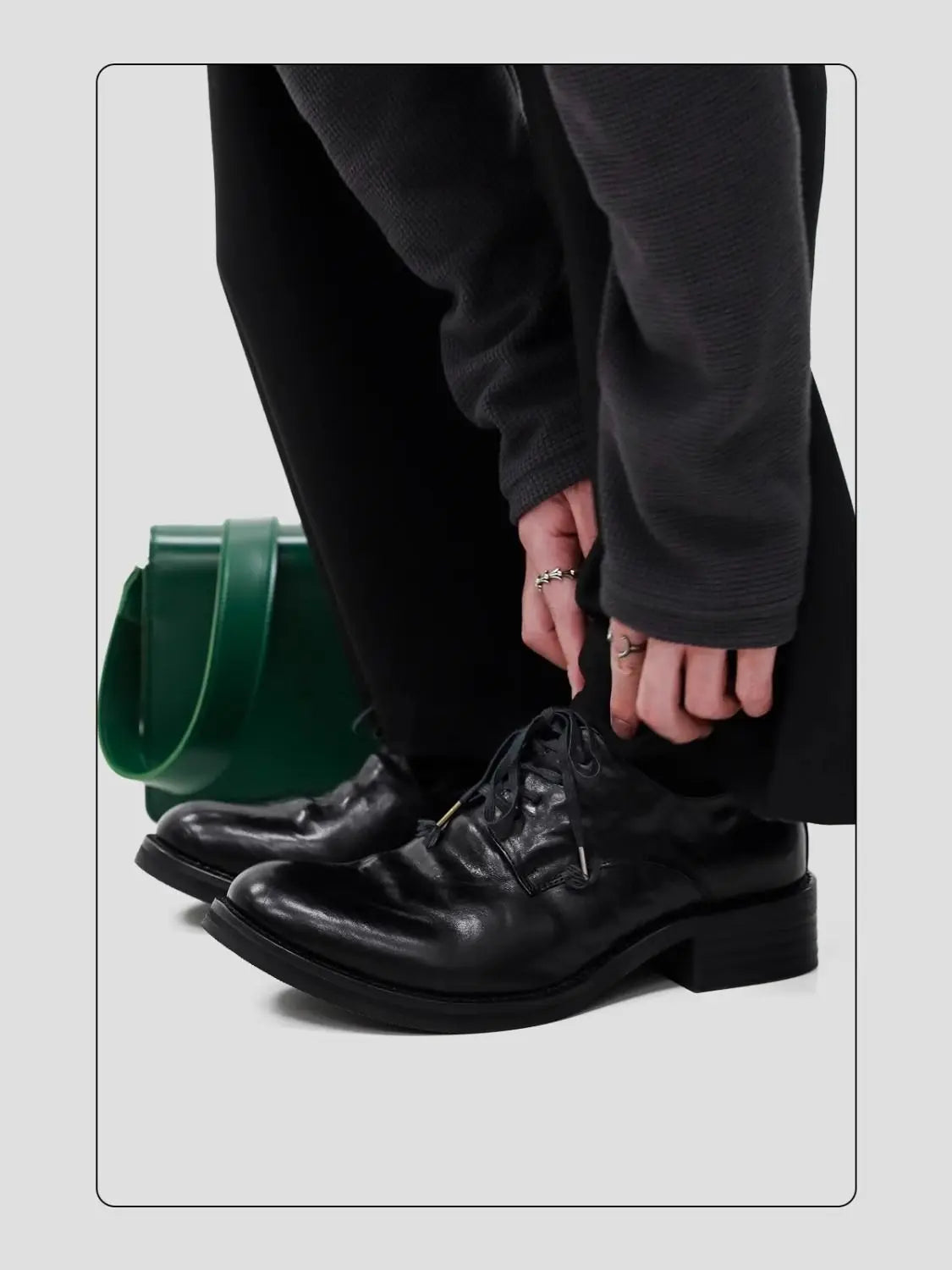 PENDRA Leather Youth Catwalk Shoes