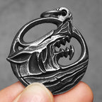 PENDRA Wolf Steel Necklace