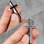 PENDRA Cross Boyfriend Steel Necklace