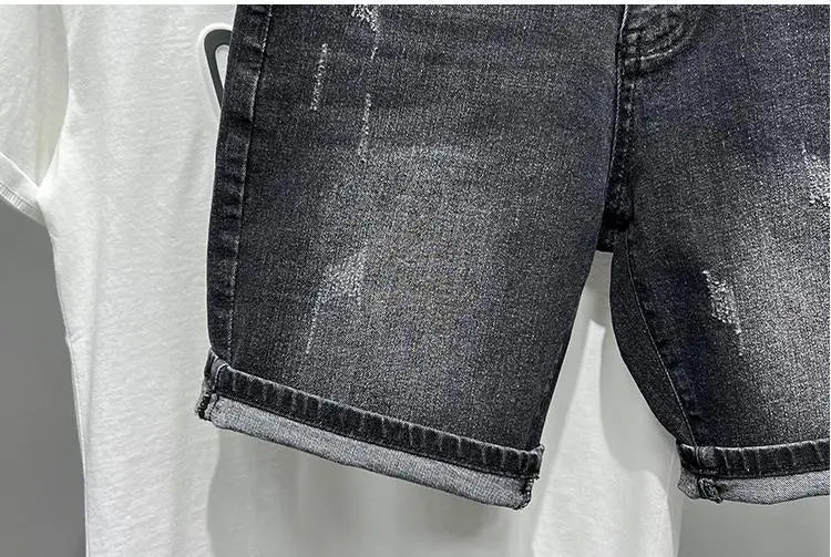 PENDRA Knee Length Black Jeans