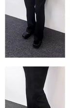 PENDRA Leather Platform British Shoes