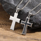PENDRA Cross Black Glue Pendant Necklace