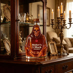 Creative Hooded Skeleton Whiskey Decanter Glass Bottle for Bar Party Liquor Collectible Ornament