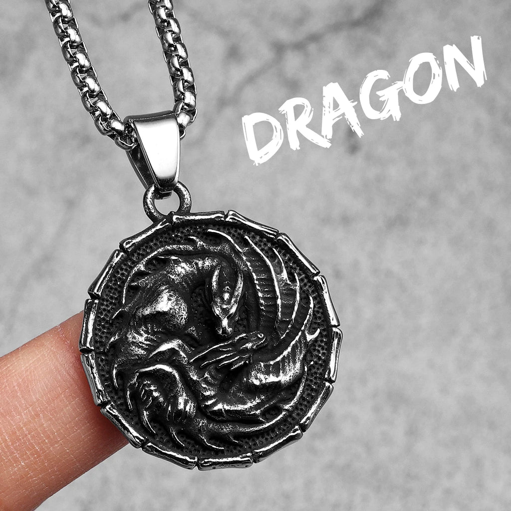 PENDRA Uliessa Dragon Motif Necklace