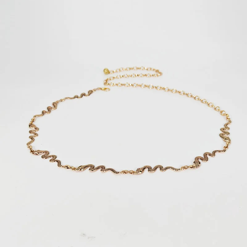 PENDRA Orlaeva Snake Luxury Waist Chain Belt