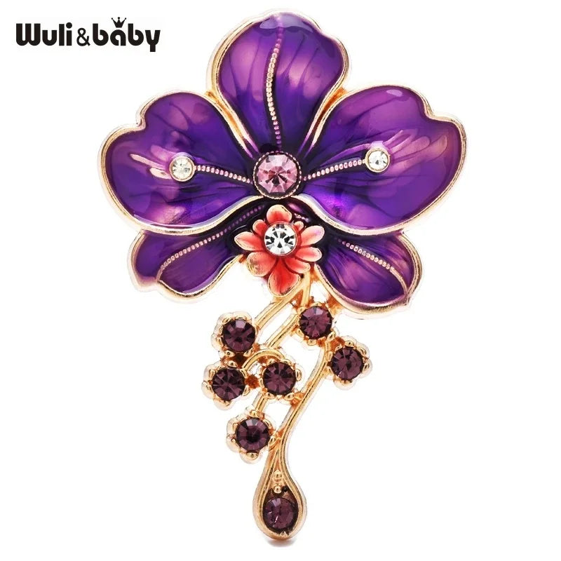 PENDRA Insectflora Insect and Flower Brooch