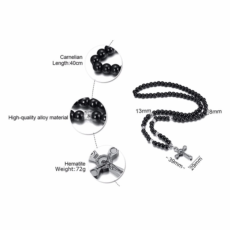 PENDRA Cross Rosary Rosary Necklace