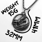 PENDRA Wolf Steel Necklace