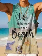 PENDRA Printed Sleeveless Everyday T-Shirt