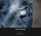 PENDRA Washed Distressed Ripped Pants