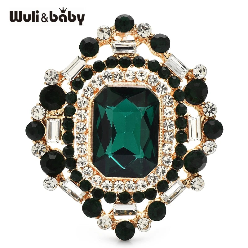 PENDRA Geometra Crystal Royal Geometric Brooch
