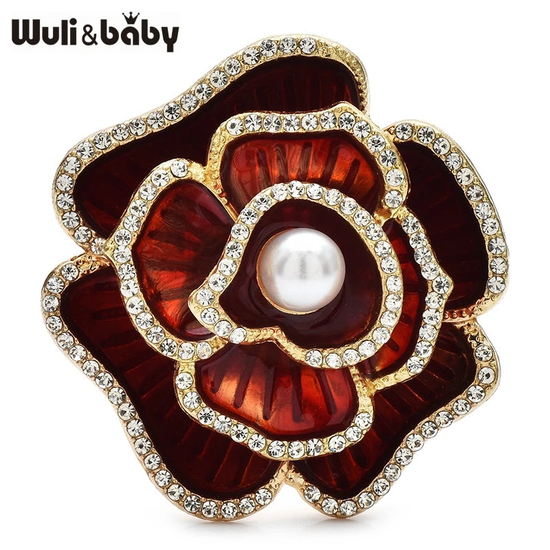 PENDRA Camellia Beautiful Flower Brooch