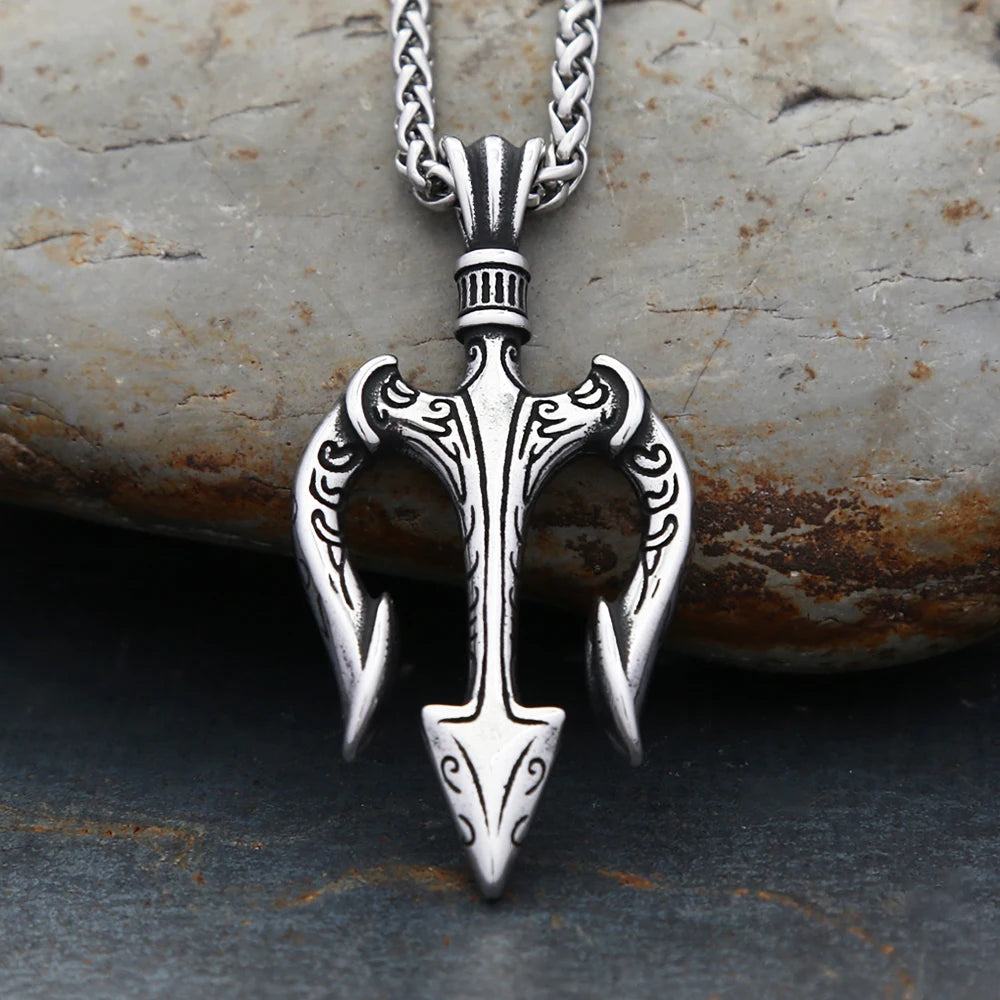 PENDRA Poseidon Greek Trident Pendant