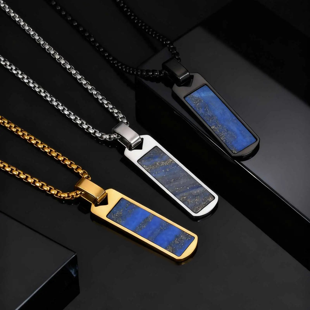 PENDRA Lapis Lazuli 2 Pendant Necklace