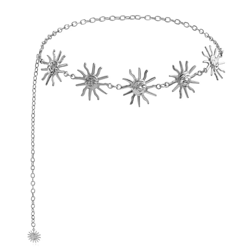 PENDRA Zaraene Metal Gold Tassel Designer Waist Chain Belt