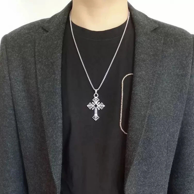 PENDRA Hollowforge Patterned Stainless Steel Pendant