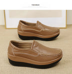 PENDRA Leather Sports Platform Shoes