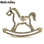 PENDRA Lovely Shining Rocking Horse Brooch