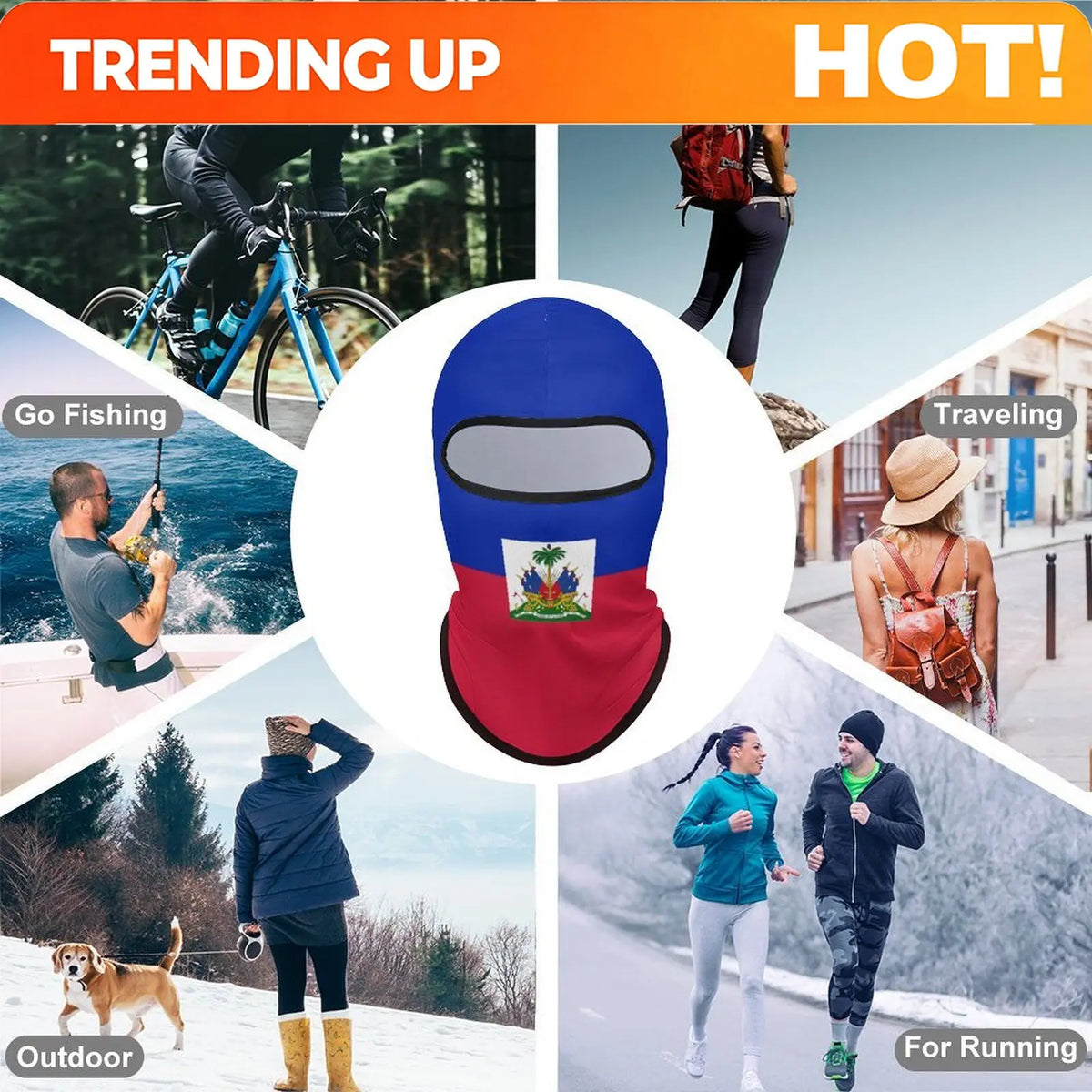 PENDRA Flag Haiti Sunscreen Mask