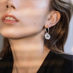 PENDRA Liquid Lava Sterling Silver Earrings