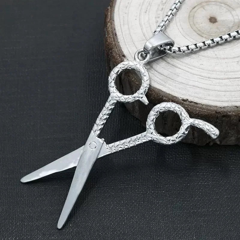 PENDRA Scissorforge Stainless Steel Scissors Pendant