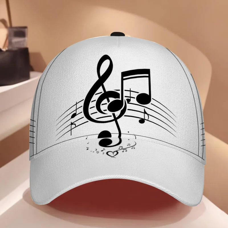 PENDRA Classic Musical Notes Baseball Cap