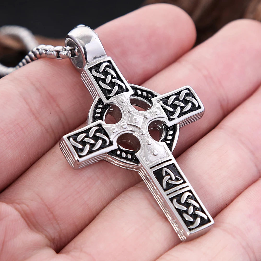 PENDRA Crossforge 316L Stainless Steel Cross Pendant Necklace