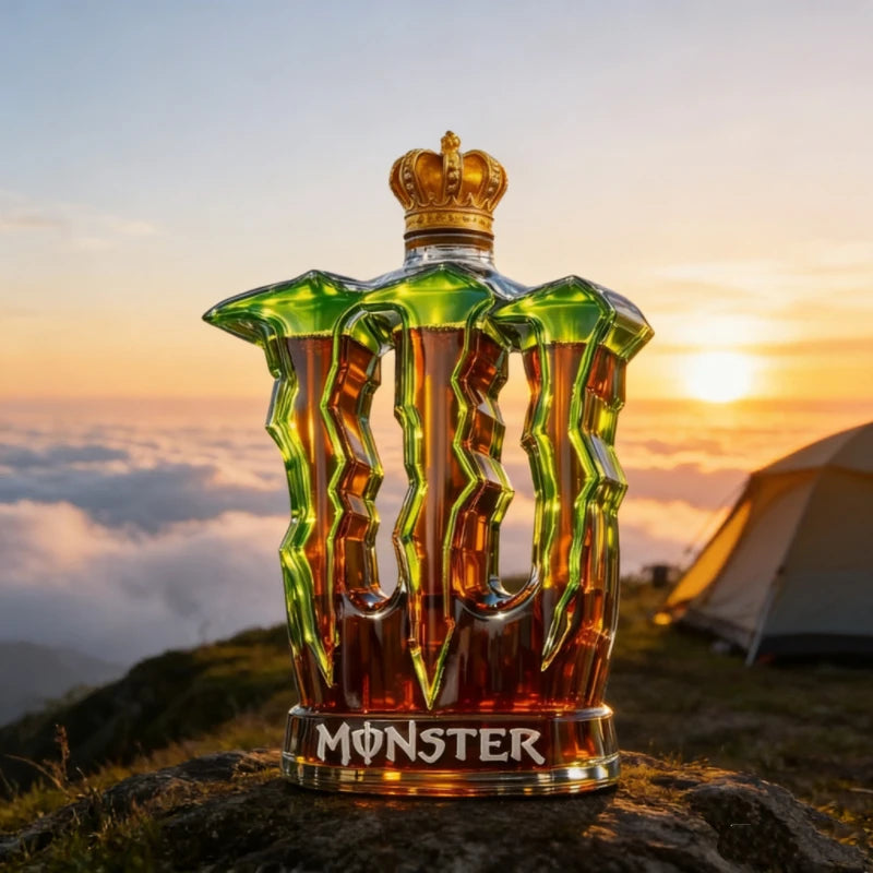 PENDRA Monster Claw Crown-Cap Glass Whiskey Decanter