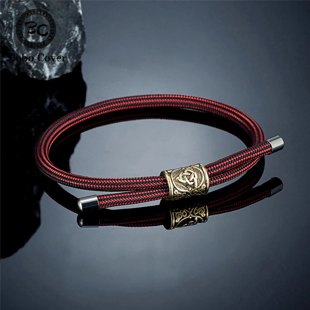 PENDRA Rune Adjustable Steel Bracelet