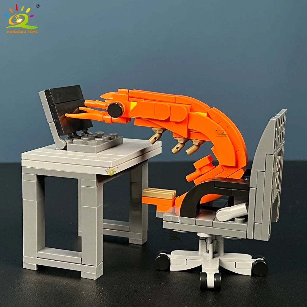 PENDRA Shrimp Figurines LED Building Set