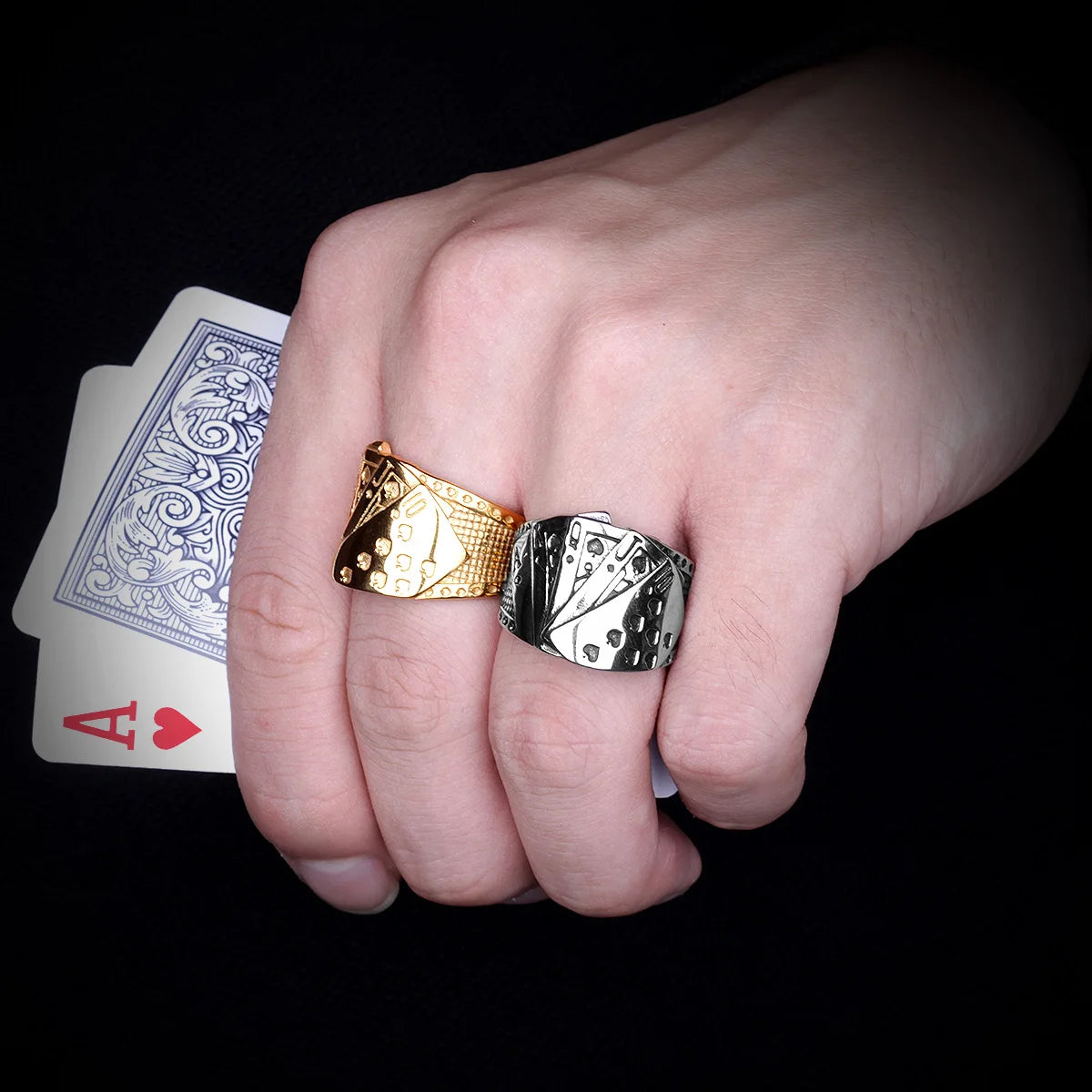 PENDRA 316l Straight Flush Ring