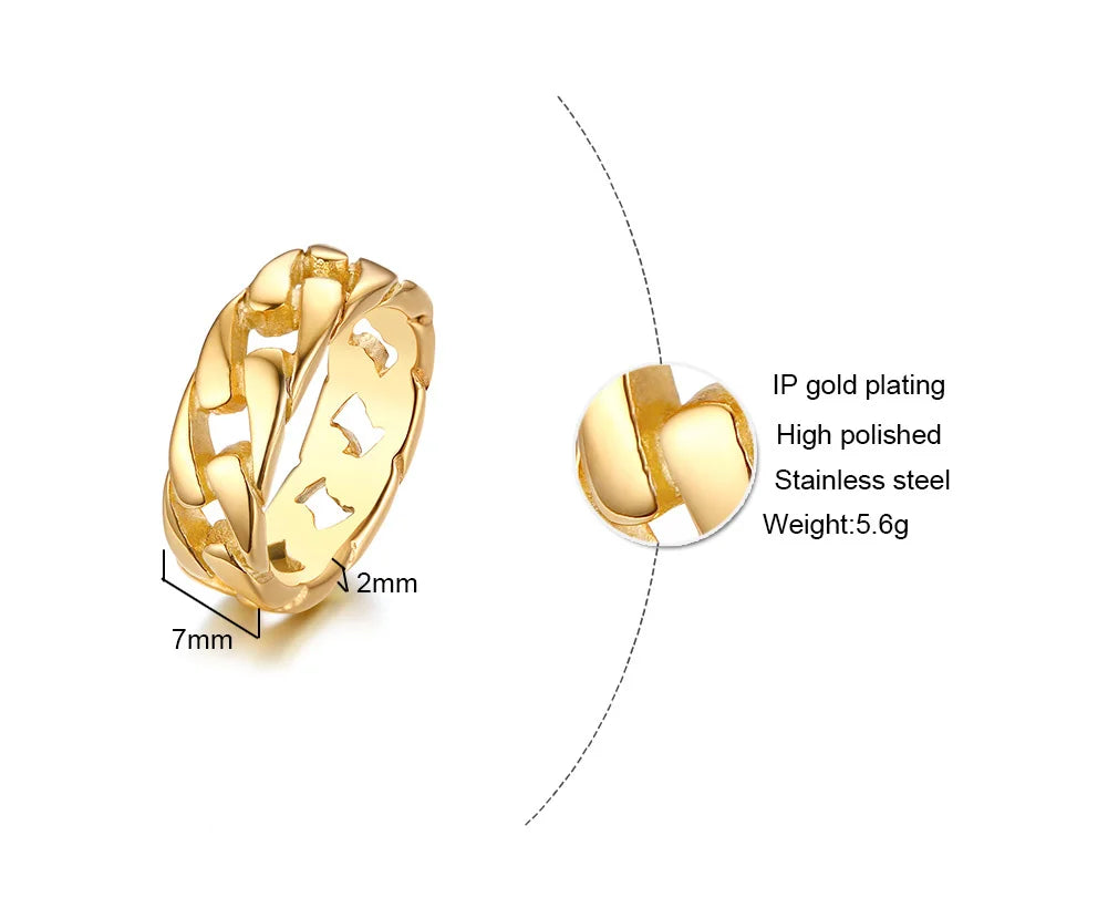 PENDRA Bands Hard Curb Steel Ring