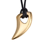 PENDRA Wolfthorn Leather Rope Wolf Tooth Pendant