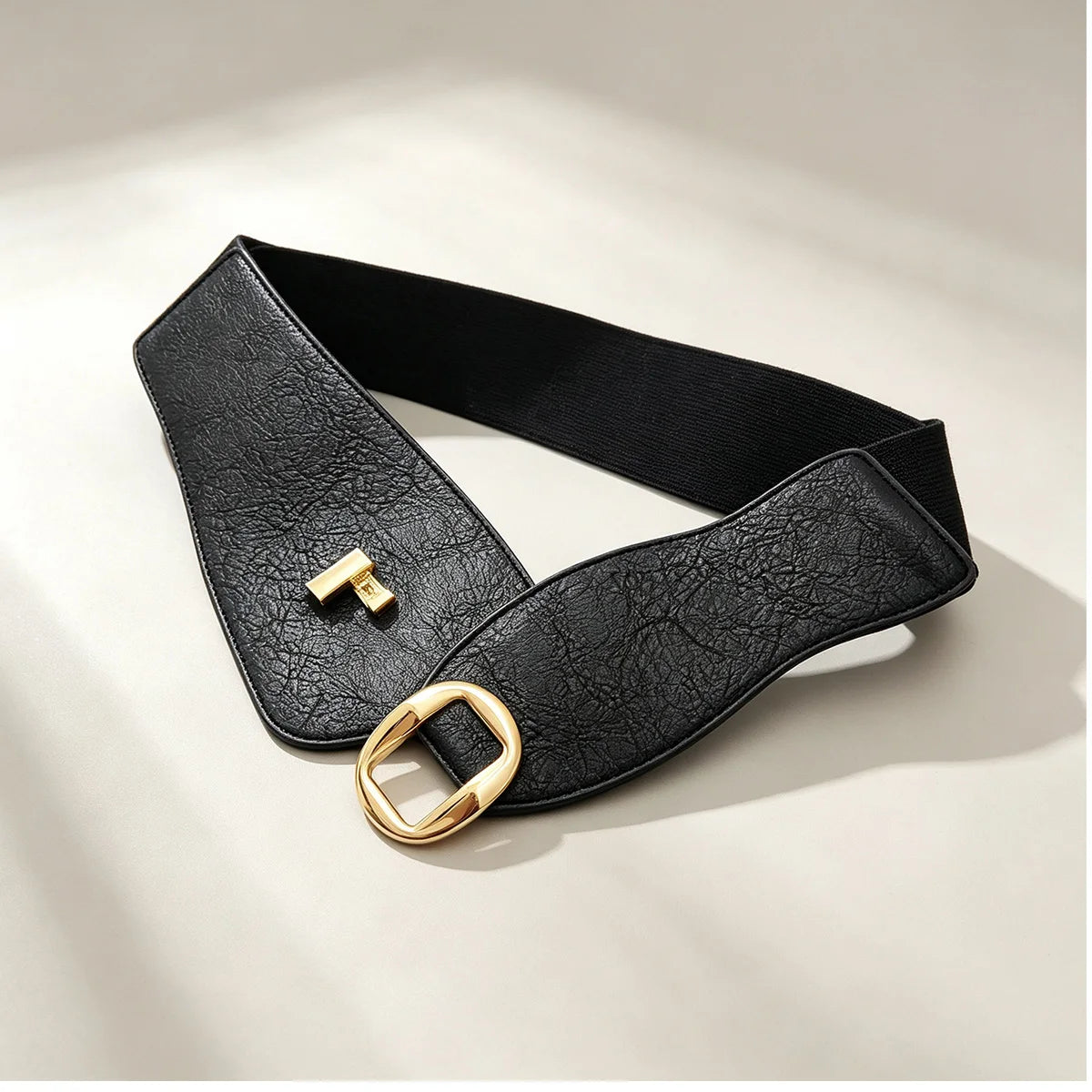 PENDRA Koraessa Leather Black Punk Corset Belt