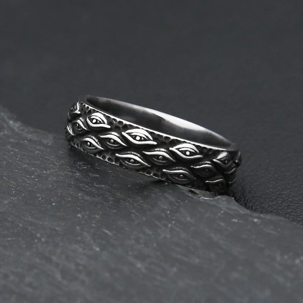 PENDRA EvilEye 316L Stainless Steel Evil Eye Ring