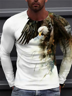 PENDRA Eagle Long Sleeve Print T-Shirt